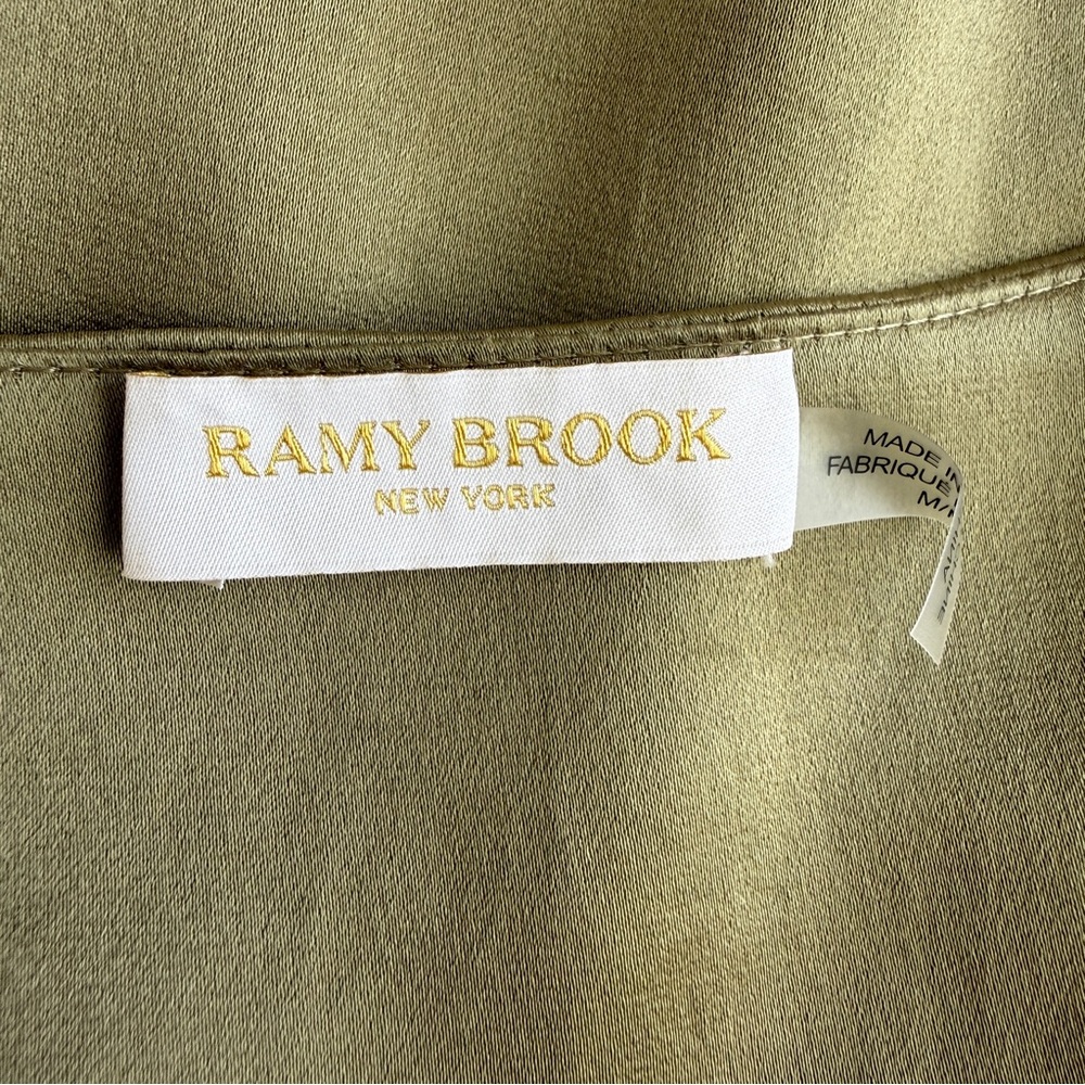 RAMY BROOK - Kristi Satin Belted Mini Dress M - Picture 7 of 14